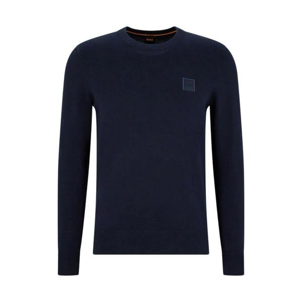 Boss Mens Kanovano Crew Neck Jumper - Grey - 