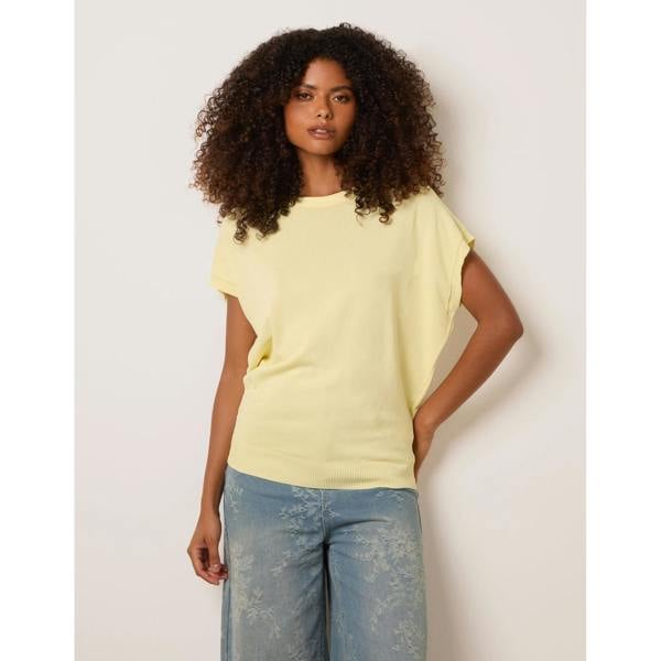 Blue Vanilla Short Sleeve Texture Knit Top