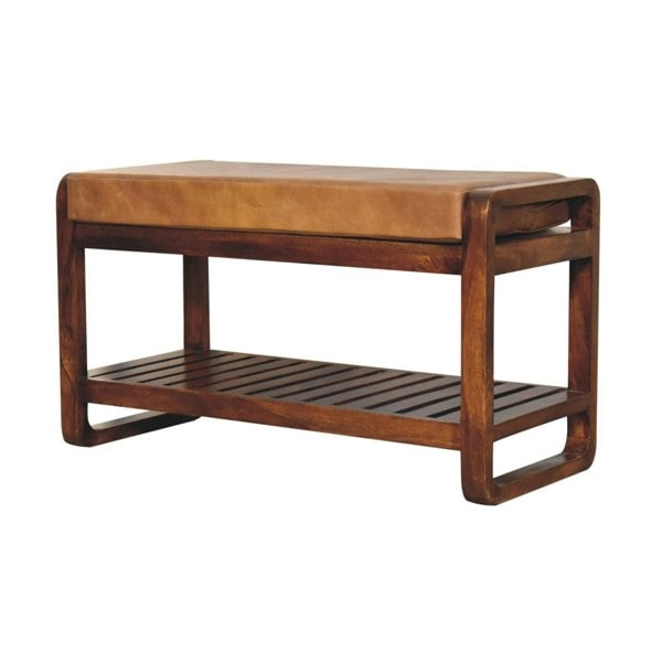 Artisan Furniture Small Buffalo Slatted Hallway Bench
