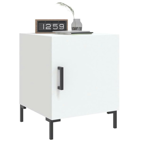 Berkfield Bedside Cabinets 2 pcs White 40x40x50 cm Engineered Wood