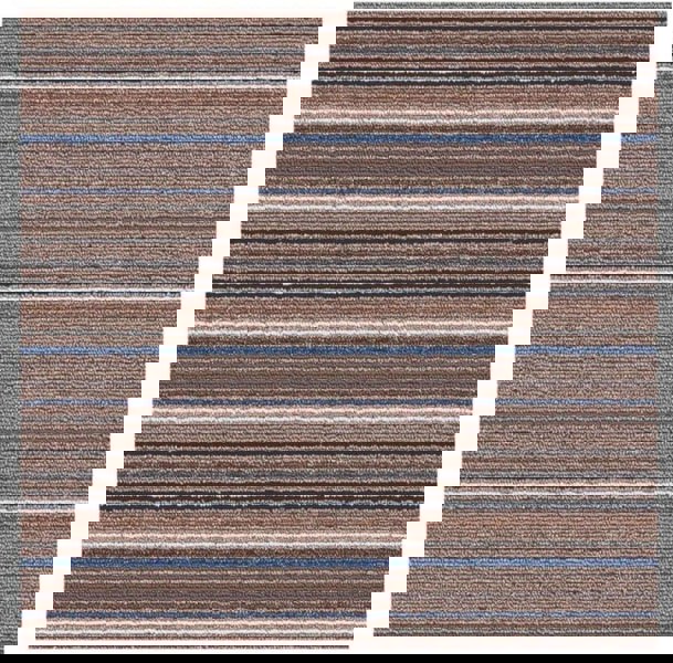 Stockholm Mocha/Blue Washable Mat – The Rugs