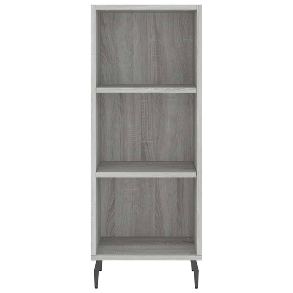Berkfield Highboard Grey Sonoma 34.5x34x180 cm Engineered Wood