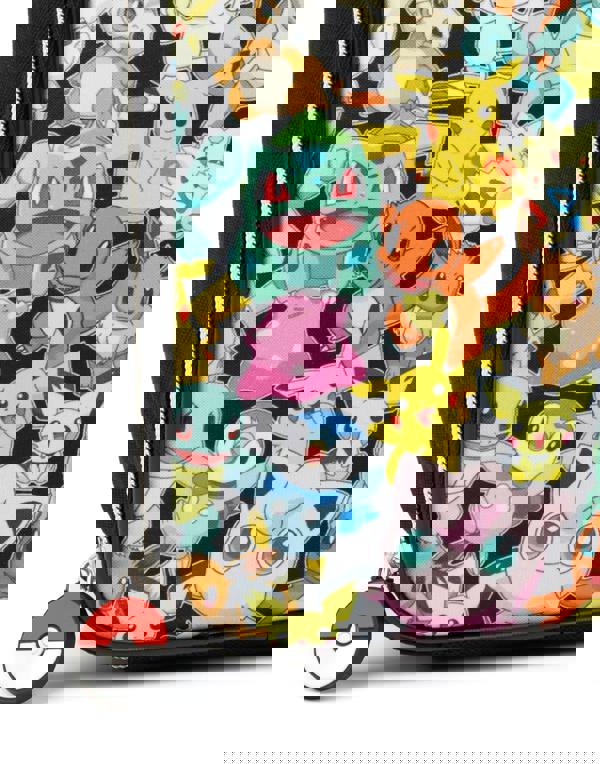 Pokemon Unisex Kids Black Character Zip Lunch Bag (One Size)