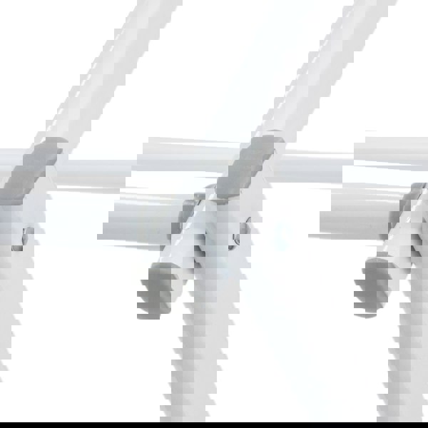 JVL Extendable 3 Tier Concertina Clothes Airer, White