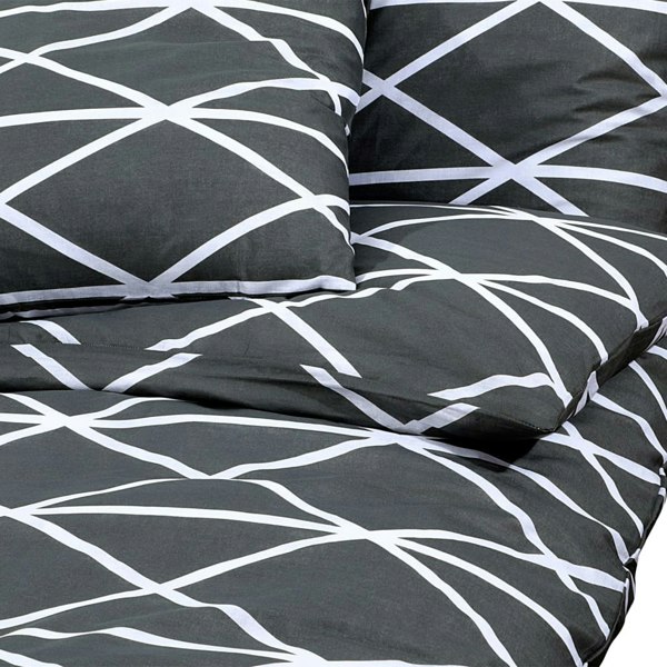 Berkfield Duvet Cover Set Grey 220x240 cm Cotton