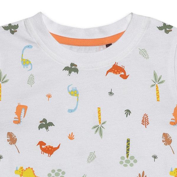 Mini Cuddles Baby Boys 3pk Dinosaur Print T-Shirts, Multicolour