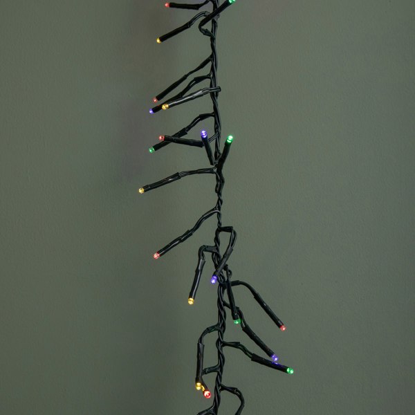 Samuel Alexander 18.5m 1440 LED Christmas Cluster Multi-Action String Lights with Timer in Multi-Coloured
