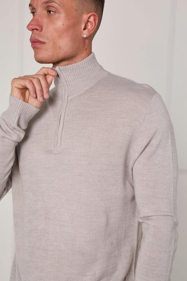 Half Zip Knit Jumper