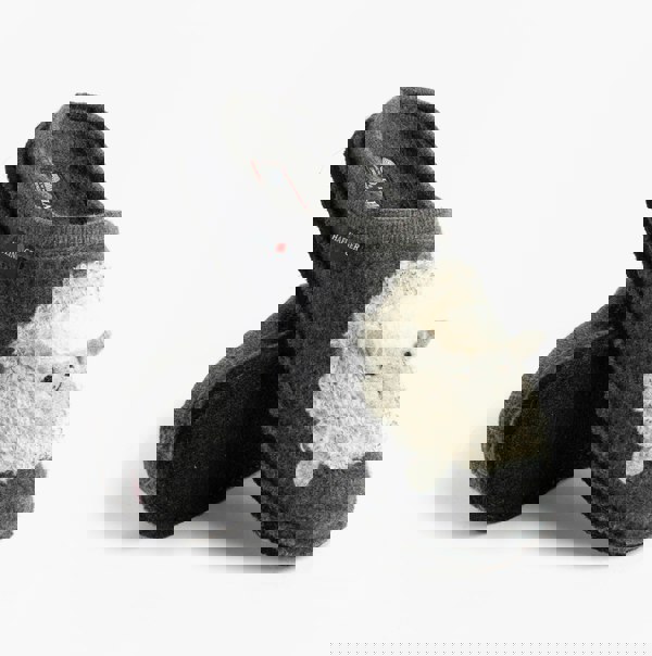 Haflinger LAMBY Womens Slippers Anthracite