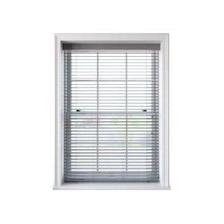 NewEdgeBlinds White Faux Wood Venetian Blind With Strings