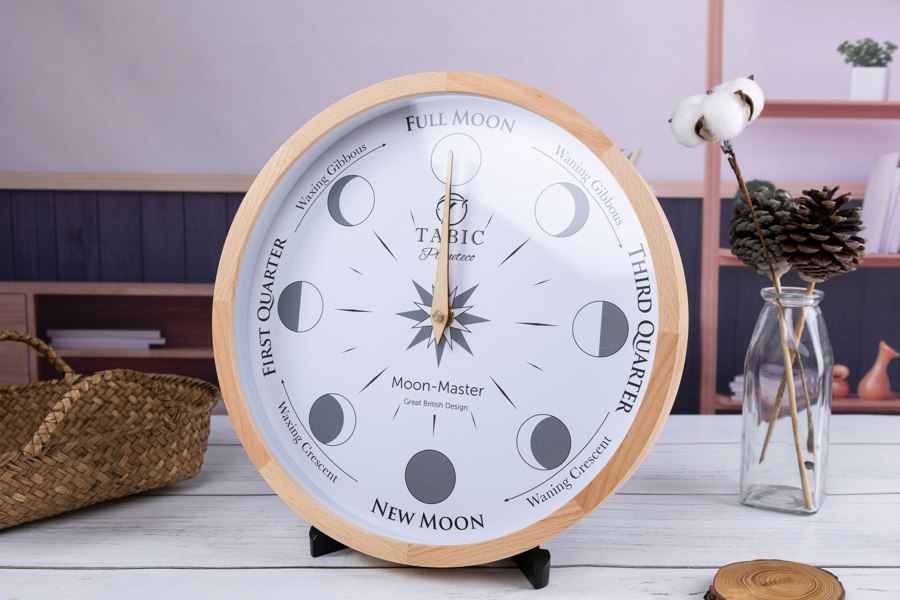 wood clock