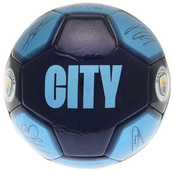 Manchester City FC Signature Football - Navy/Blue