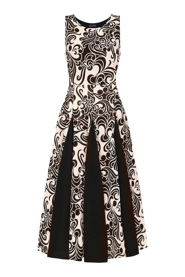HotSquash Contrast Panel Midi Dress