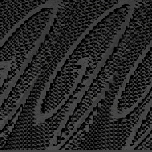 JVL Maiva Welcome Scraper Rubber Studs Doormat 40x60cm, Black