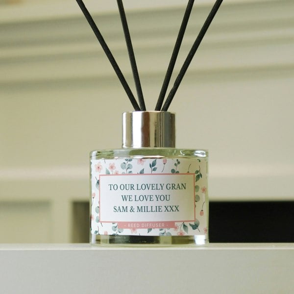Personalised Memento Company Personalised Floral Reed Diffuser