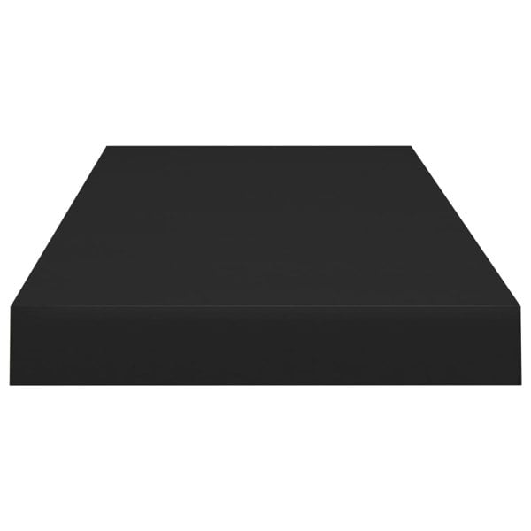 Berkfield Floating Wall Shelves 4 pcs Black 60x23.5x3.8 cm MDF