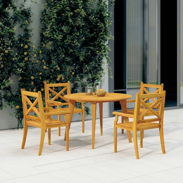Berkfield Garden Table �_�”�_110x75 cm Solid Wood Acacia