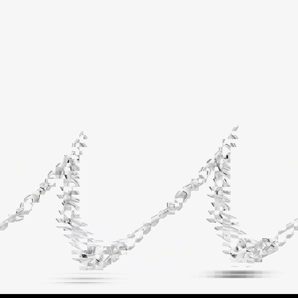 T. H. Baker Argentium Silver 17.7 Inch Fancy Figaro Chain ARG-943044-17.7