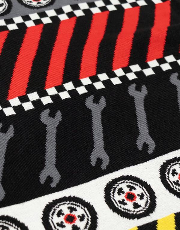 Hot Wheels Boys Multicoloured Tyre & Spanner Fairisle Christmas Jumper