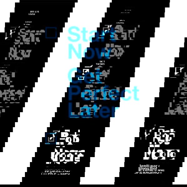 Thinking, Fast and Slow By Daniel Kahneman & Start Now. Get Perfect Later by Rob Moore 2 Books Collection Set