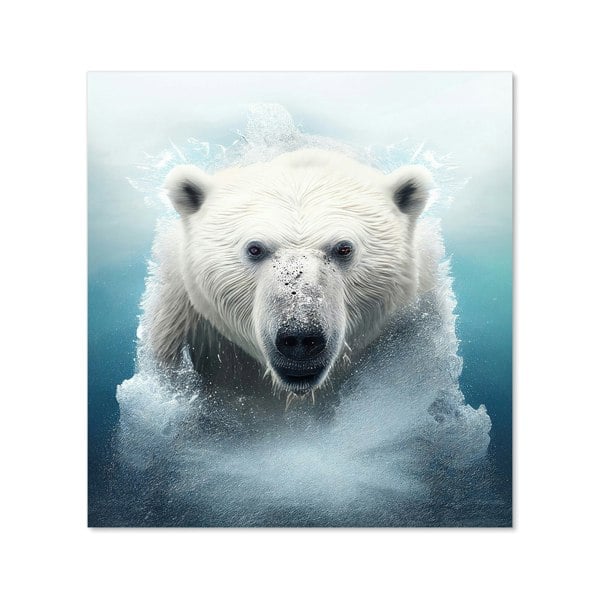 Warren Reed - Designer Polar Bear Splashart Kitchen Splashback