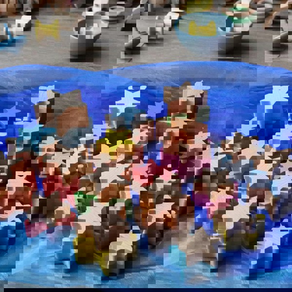 tickit Natural Wooden Stars