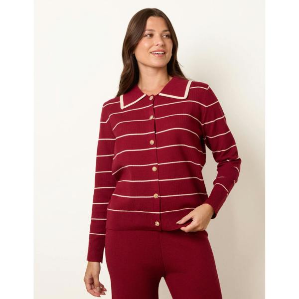Blue Vanilla Stripe Knit Co-Ord Set