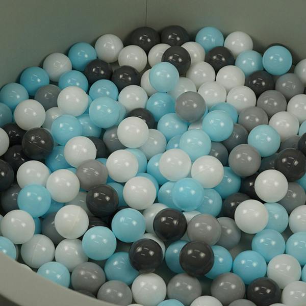 Gr8 Home Grey Soft Foam Ball Pit with 200 Balls 90cm Toddler Play Pool