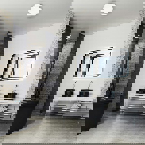 Milagro Cruz LED 40CM 40W Modern Ceiling Light With Fully Adjustable Brightness And Colour Temperature Via Remote Control