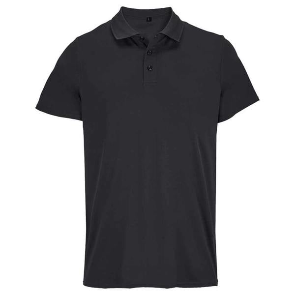 SOLS Unisex Adult Pitcher Recycled Polyester Polo Shirt - Black