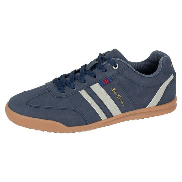 Ben Sherman Mens Feedback Faux Nubuck Trainers - Navy/Grey