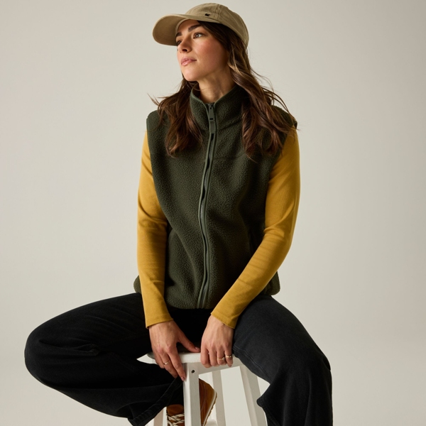 Regatta Womens Frankie Borg Body Warmer - Dark Khaki
