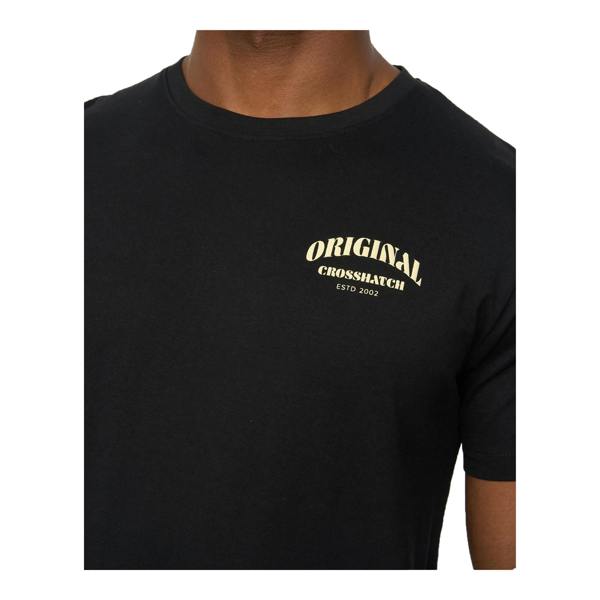 Crosshatch Mens Labstock T-Shirt - Black - 