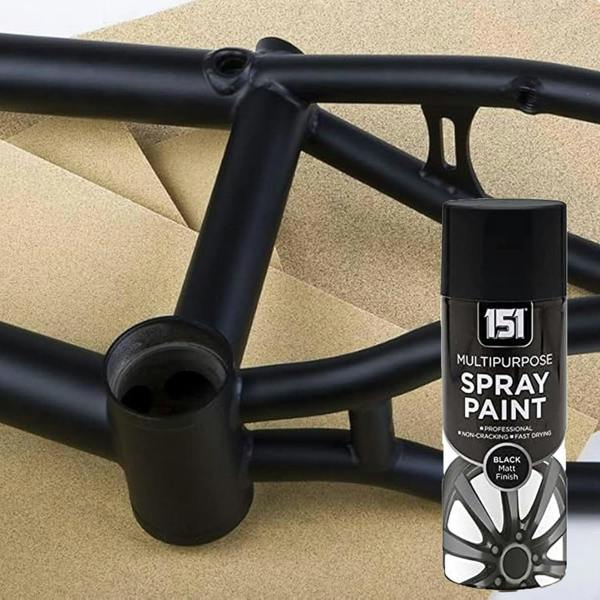 151 12X 151 Black Matt Spray Paint 400ml