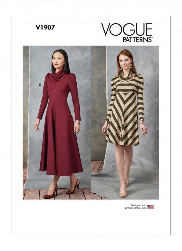 Vogue Sewing Pattern 1907, Dresses for Women, B5 (8-10-12-14-16) - Easy