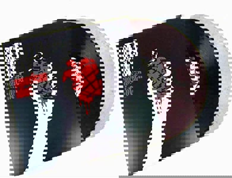 Green Day 'American Idiot' 2LP Red White & Black Swirl Vinyl