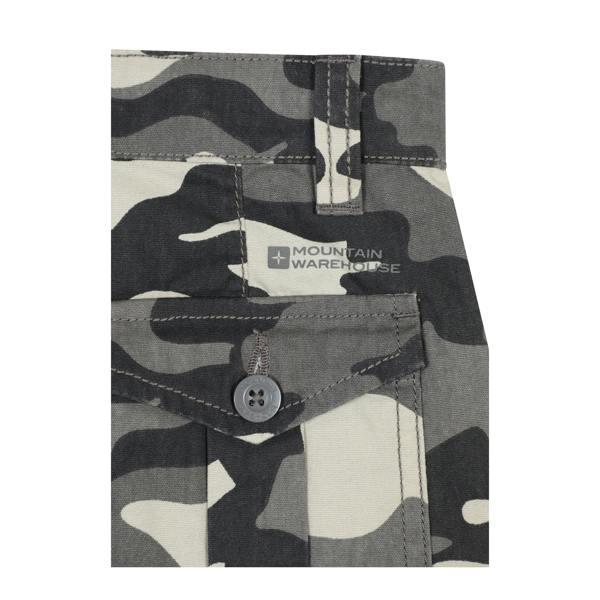 Mountain Warehouse Boys Camo Cargo Trousers - Black - 