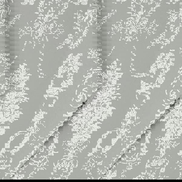 Laura Ashley Josette Wallpaper - Steel - 10m