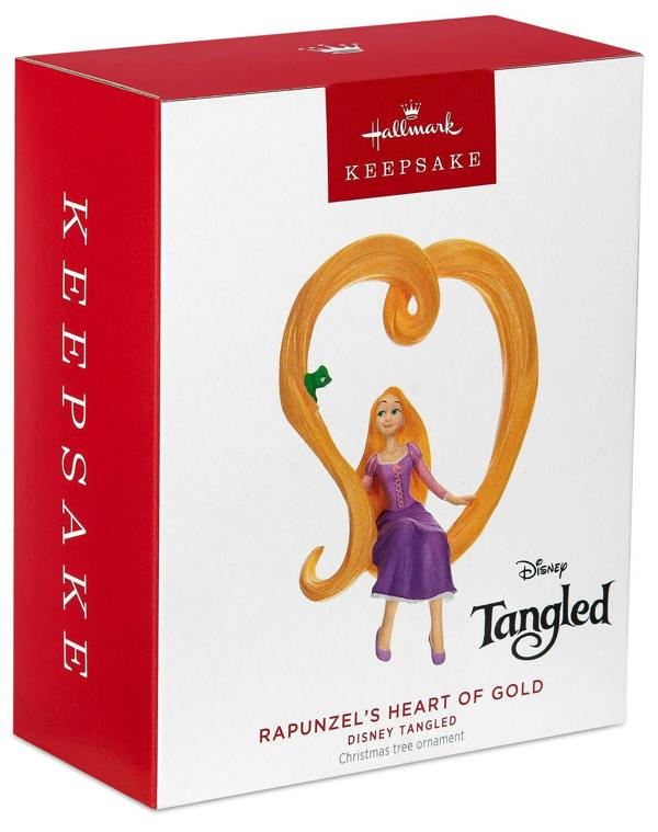 Disney: Tangled Hallmark Keepsake - Rapunzel & Pascal Heart Christmas Tree Ornament