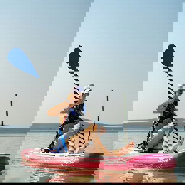 Aquaplanet ROCKIT 10’2" Inflatable Paddle Board/Kayak Package - Pink