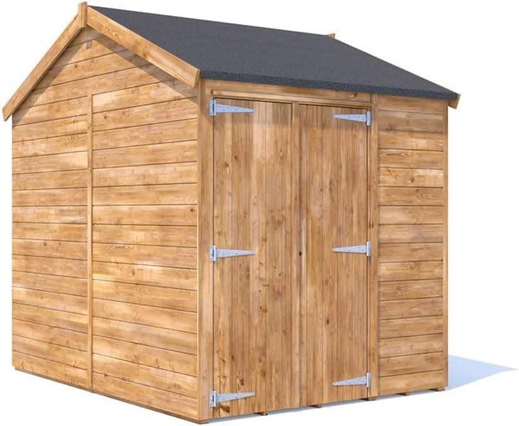 Dunster House Bike Shed Storage 1.8 x 2.4m (6' x 8') 12mm Walls, Apex, Superfelt Included Overlord Modular