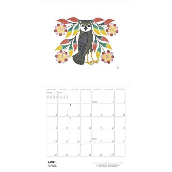Inuit Art, Kenojuak Ashevak Calendar 2027, Wall Calendars, Month To View, Art, Gift