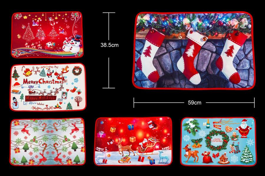 38.5 x 59 cm Christmas Doormat with Anti-Slip Rubber Backing for Indoor and Sheltered Outdoor Use image 5