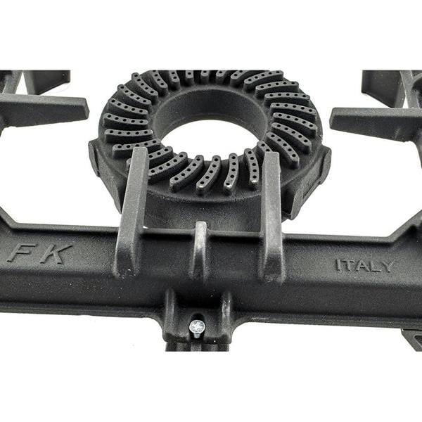 Close-up of a stove burner 