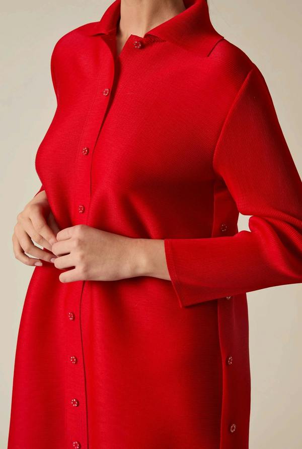 James Lakeland Red Shirt Dress