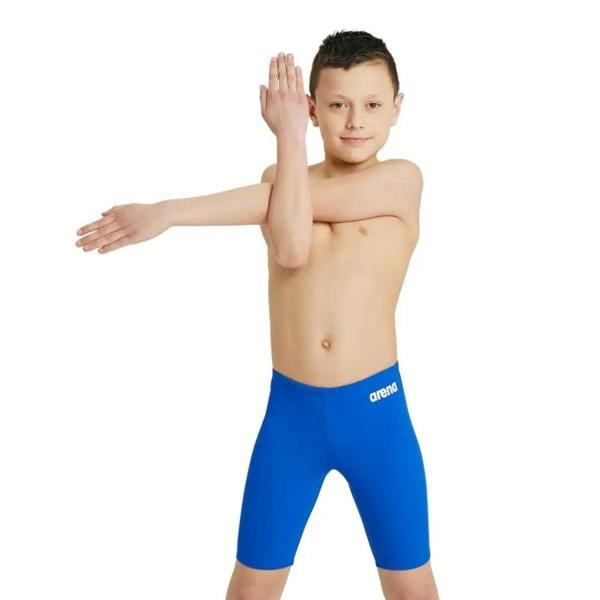 Arena Boys Team Solid swim jammer in royal blue with white logo