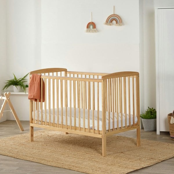 Kinder Valley Syndey Cot Natural and KF Cot Mattress