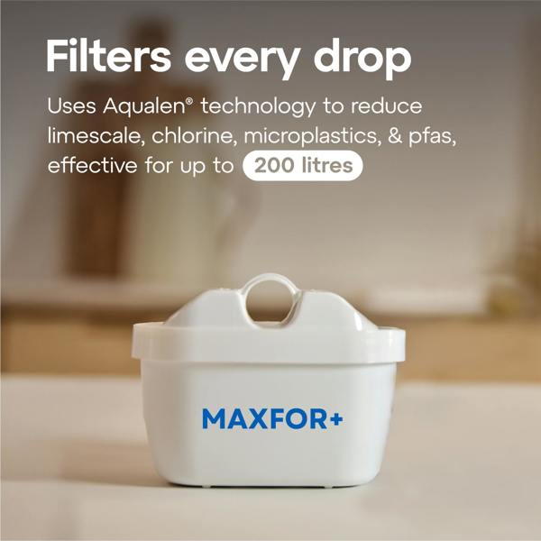 AQUAPHOR 3.2L Fresh Black with 1 x 200 litre Maxfor+ Filter