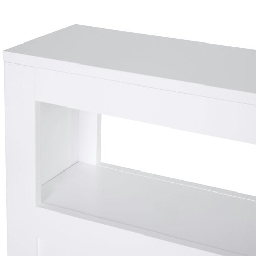 Wyld Haus Minbalu Narrow Rolling Bathroom Storage Unit With 2 Drawers And Wheels