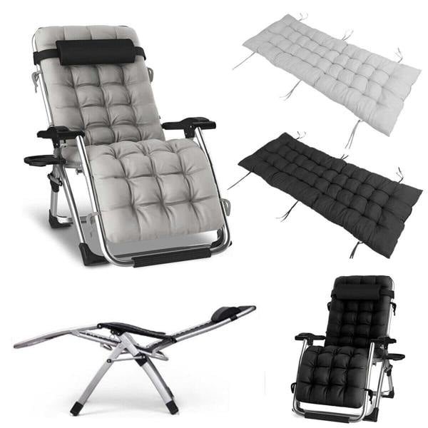 Smart Living Zero Gravity Chair with Cushion & Pillow - Grey